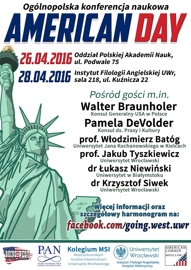 Plakat konferencja American Day